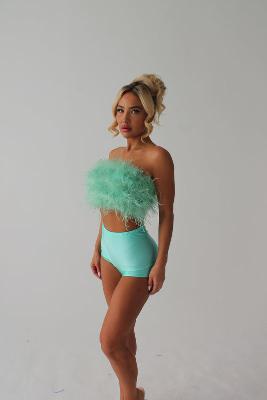 STRETCH KNICKER SHORTS- MINT