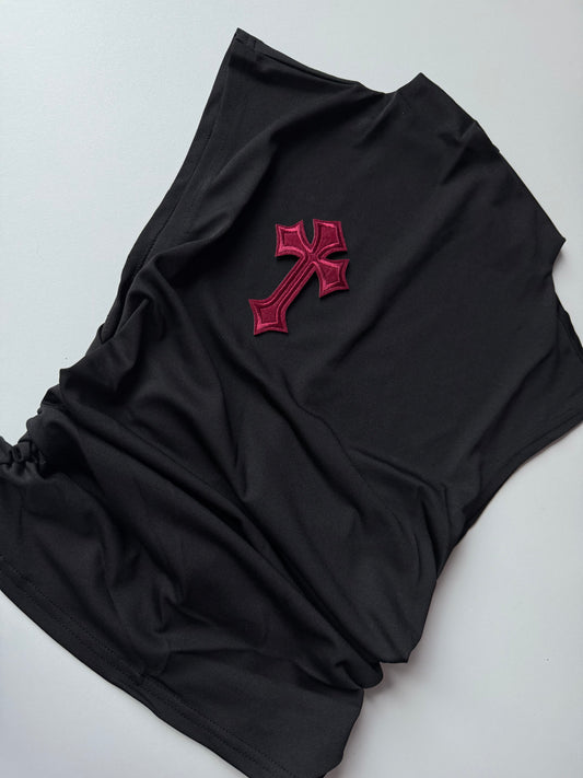 ‘JESSICA’ RUCHE TOP- WINE