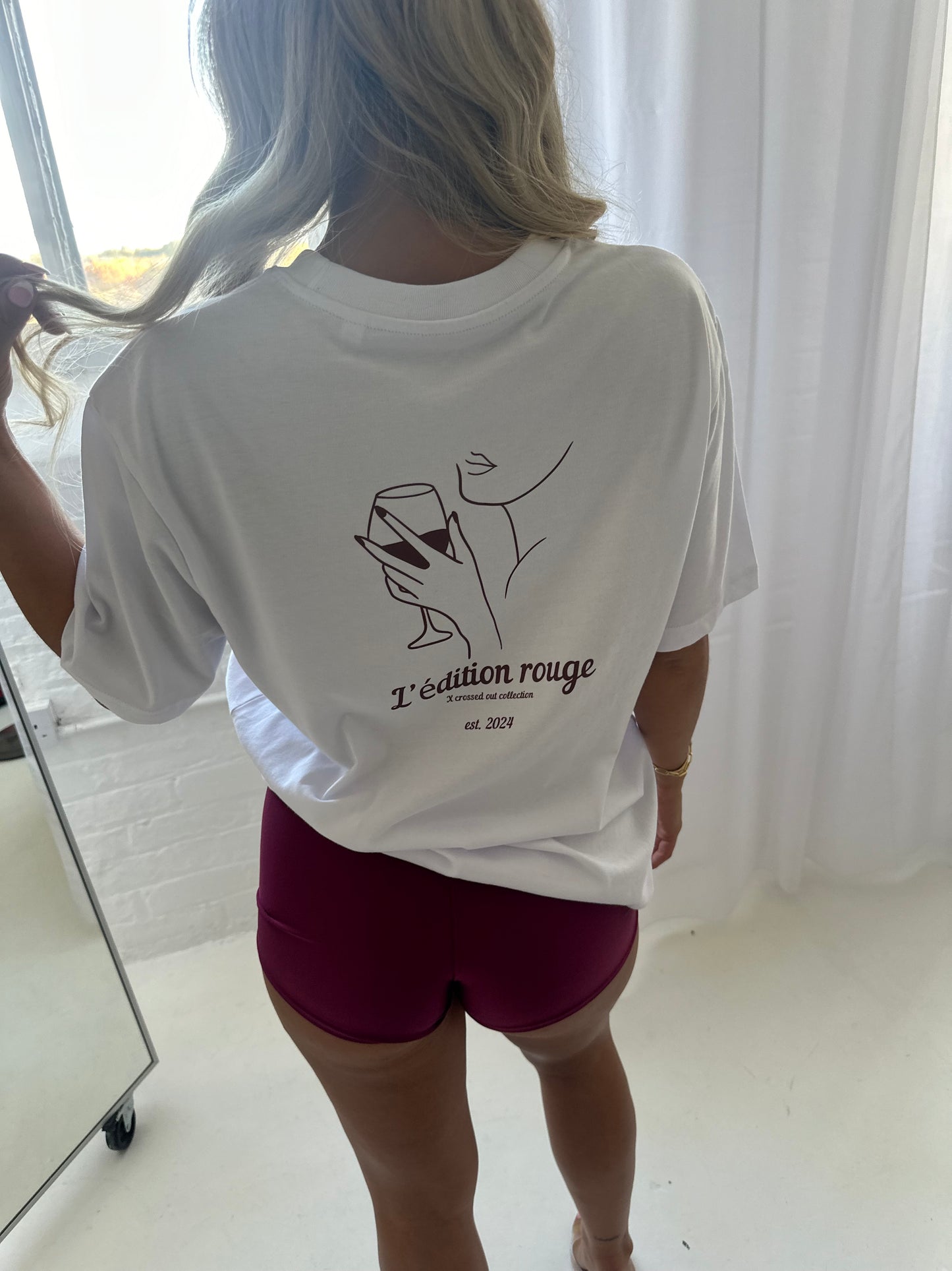 STRETCH KNICKER SHORTS- WINE