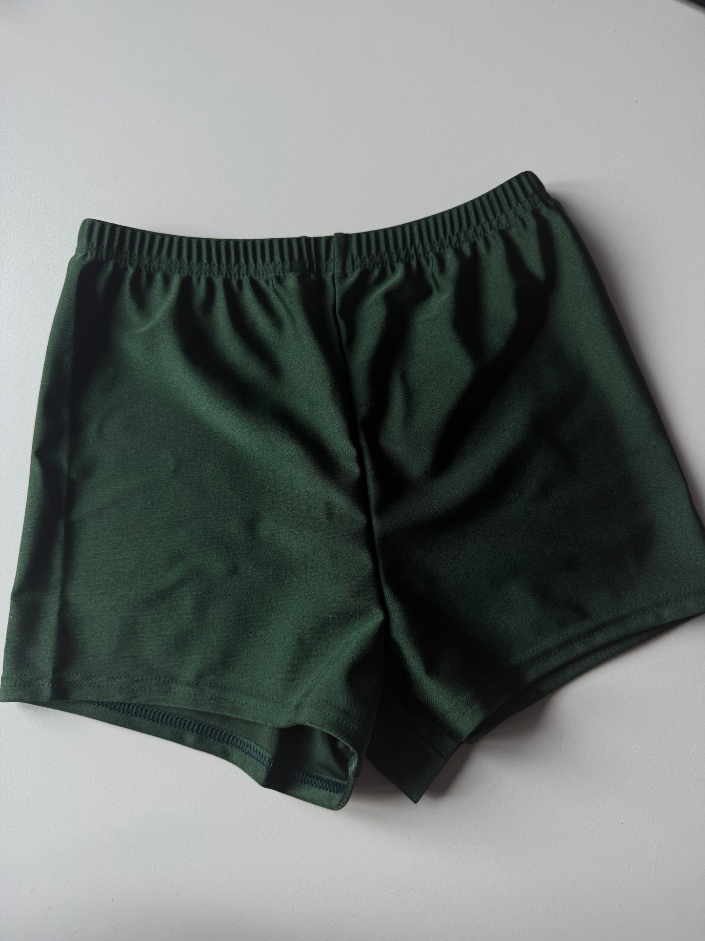 STRETCH KNICKER SHORTS- FOREST GREEN