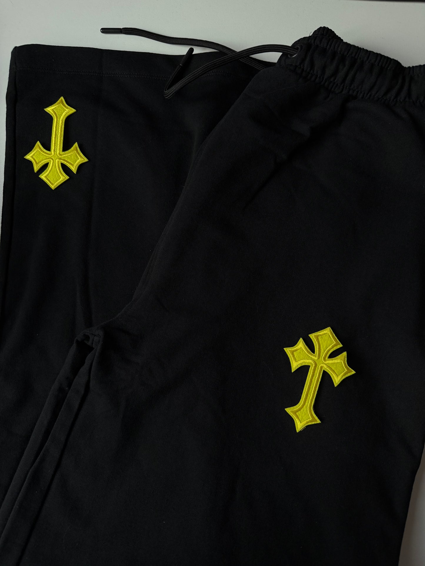 ‘CROSSED OUT’ CUSTOMISABLE WIDE LEG JOGGERS