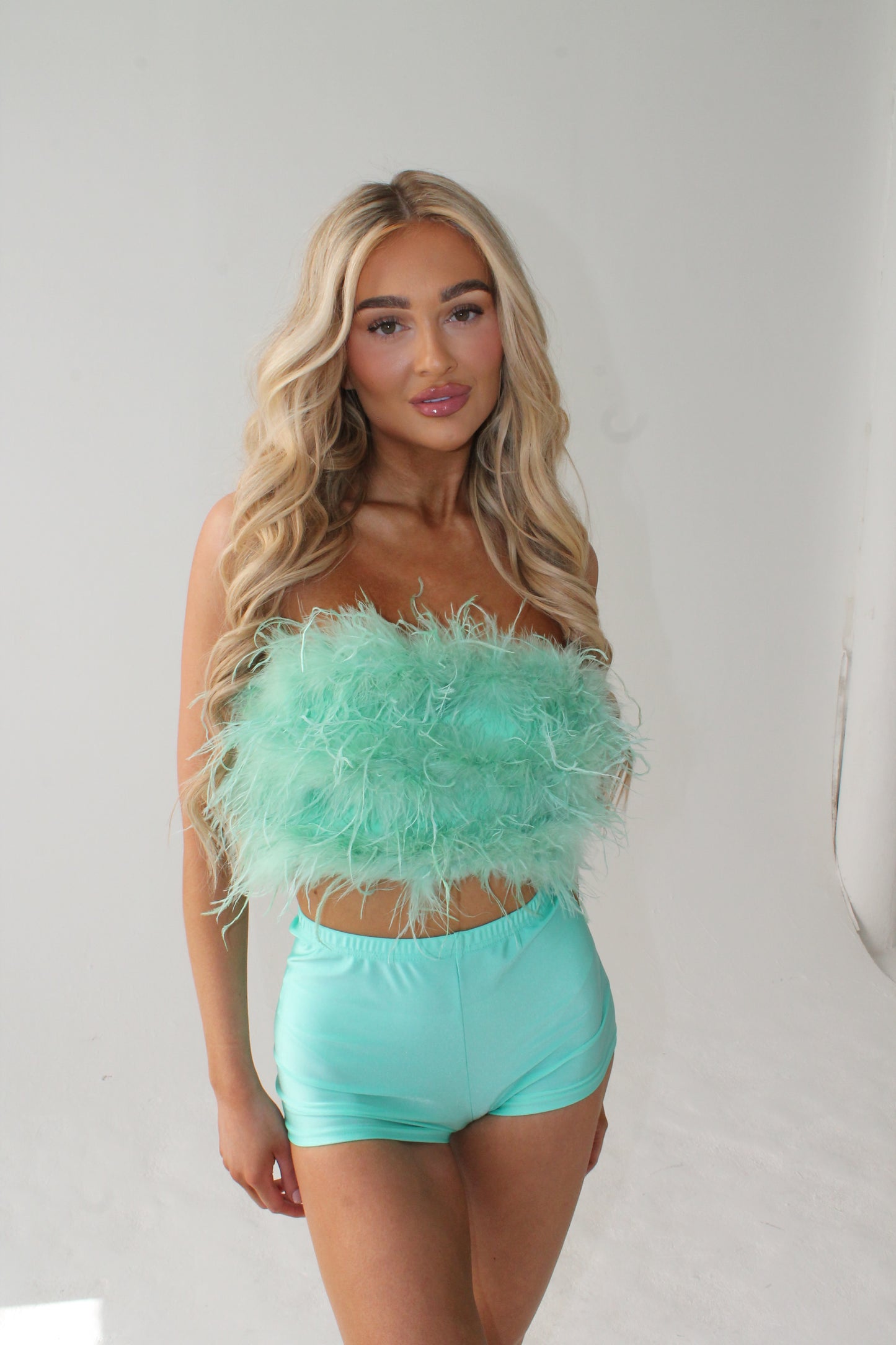 STRETCH KNICKER SHORTS- MINT