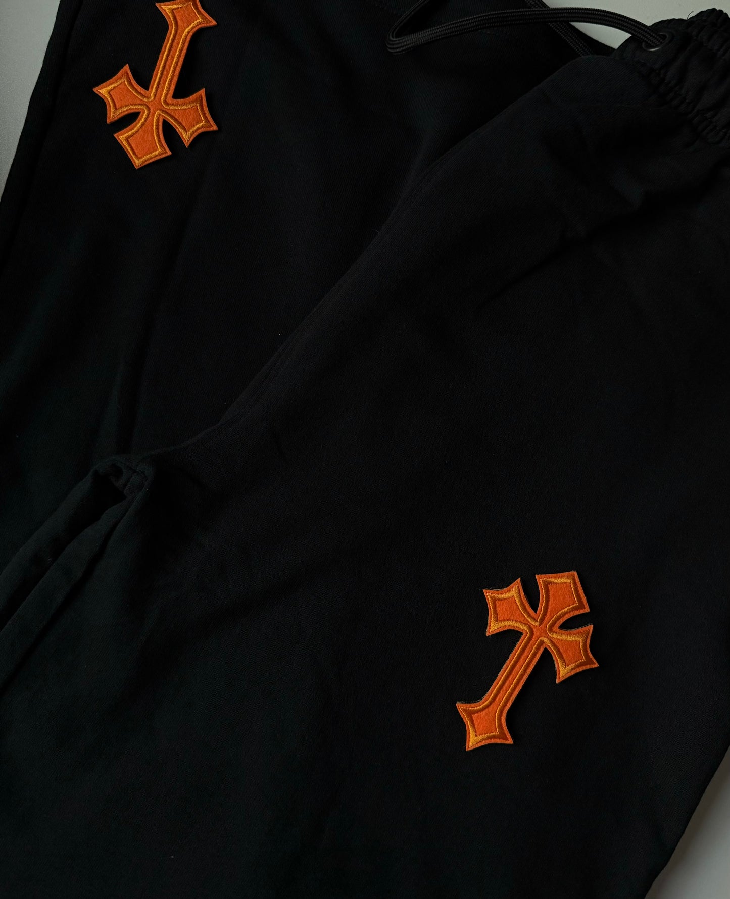 ‘CROSSED OUT’ CUSTOMISABLE WIDE LEG JOGGERS