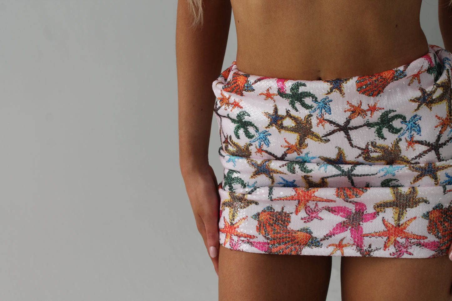 ‘PHOEBE’ SEQUIN MINI SKIRT